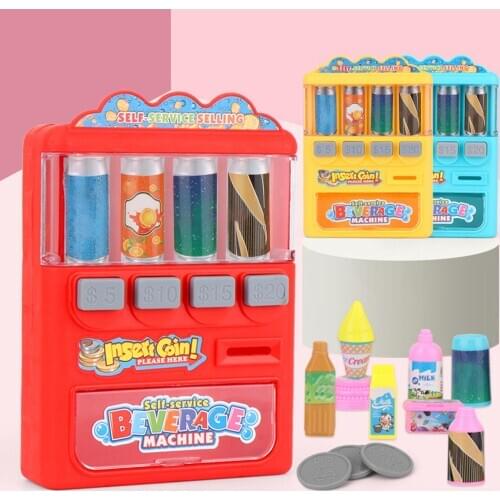 Drinks Vending Machine Education Learning Shopping Game Boy Girl Play House Toy Children Toys Birthday Christmas New Year Gift