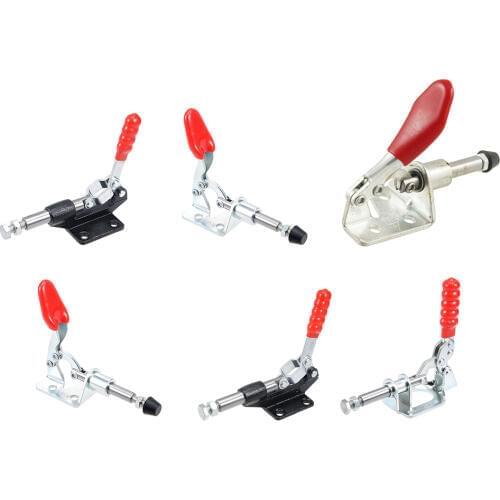 Uxcell 1/2/3Pcs Toggle Clamp 100kg 220lbs Capacity 20mm Stroke Push Pull Action Tool GH-36202M for Easy Safe Comfortable