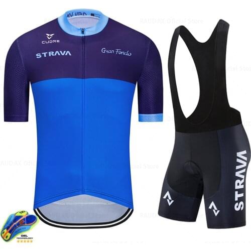 Cycling Jersey Set 2021 Strava Cycling Clothing Summer Ropa Ciclismo Hombre Upgrade Fabric Short Sleeve Bicycle Jersey Skinsuit