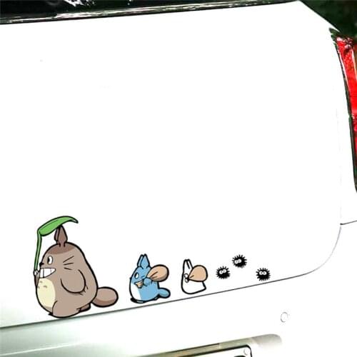 Funny Creative Cartoon Classical Film My Neighbor Totoro with Oak Seeds Car Styling Decorations Car Whole Body Stickers Decal