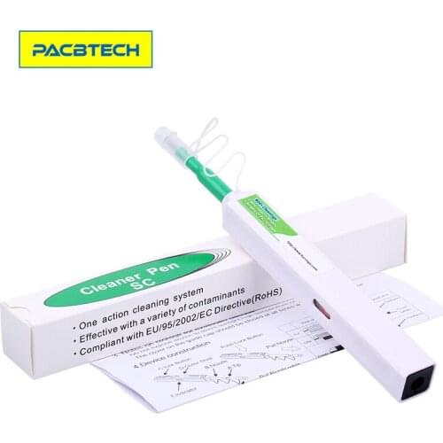 10pcs/lot ODM Optical Fiber Cleaner 800 times One-Click Fiber Optic Cleaner Pen for SC ST FC 2.5mm Adapters