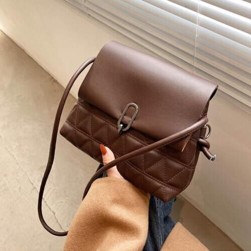 2021 Fashion Shoulder Bags Designer Women Bag Solid Color Crossbody Pouch Vintage Women Handbag Flap Bucket Bag Lady Clutches