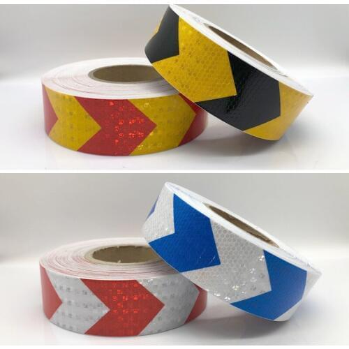 50mmx10m Reflective tape stickers car-styling Self Adhesive Warning Tape