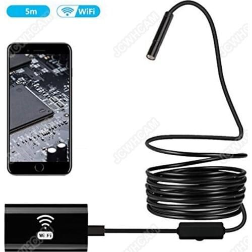 8mm 1/2/3.5/5/10M Smart 2MP WIFI Endoscope 6/8pcs Adjustable LED Waterproof Wireless Borescope Camera for Android IOS Tablet