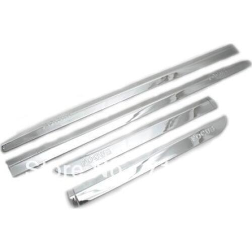 Car Styling Chrome Side Door Trim Set For Ford Focus MK3 Sedan & Hatchback 4 doors 2012-2013
