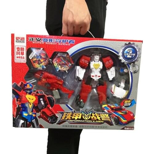 Boy Children Big Box Gift Deformation War Police King Kong Police Car Model Deformation Fighting Robot Model Boy Childrens Toys