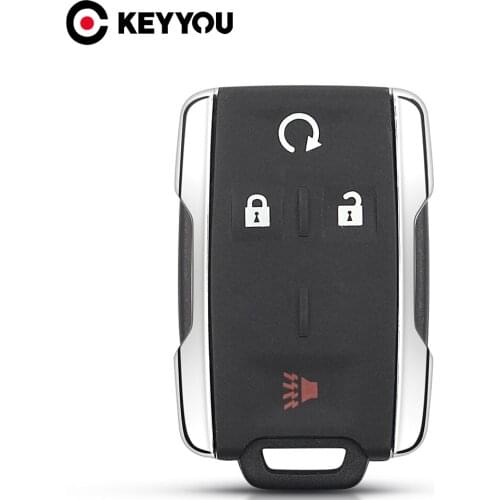 KEYYOU 10x For Chevrolet Silverado Colorado/GMC Sierra Canyon 2014 2015 2016 FCC: M3N-32337100 Remote Key Shell Case 3/4/5/6 BNT