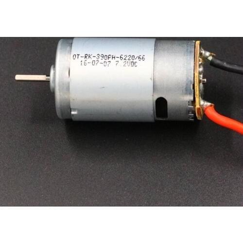 FATJAY RC 390 brushed motor high speed 7.4V 24000rpm for radio control 1/16 1/18 cars boats