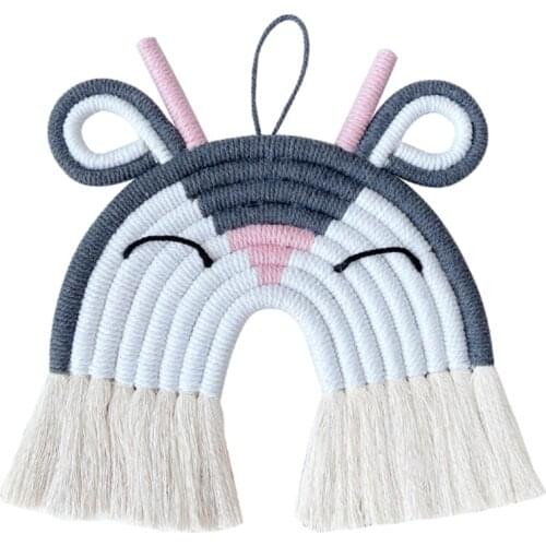 Ins Style Pop Good Design Handmade Rope Woven Weaving Pendants with Animal Design