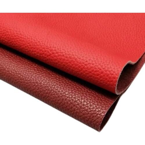 Lychee Pattern Series Top layer First Cowhide Bedside Soft Leather Cloth DIY Handmade Leather Accessories Color Genuine Leather