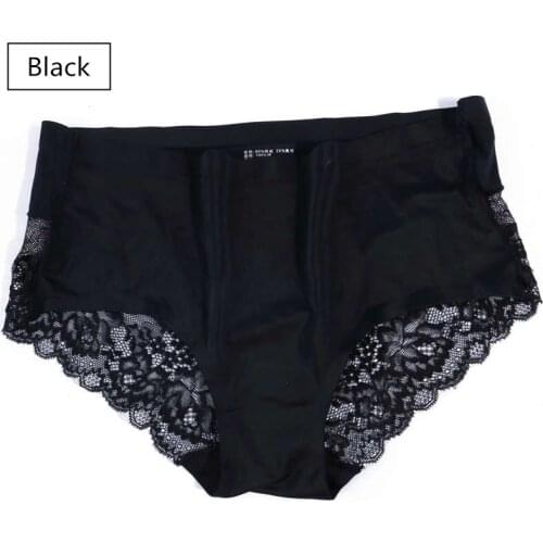 Hot Ladies Underwear Women Panties Sexy Lace Plus Size Panty Transparent Mid-Rise 100% Cotton Briefs Intimate Lingrie Underwear