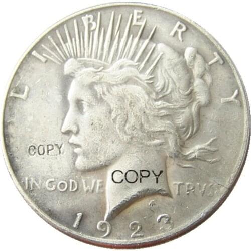 US Coins 1923 PDS Peace Dollar copy Coins Silver Plated