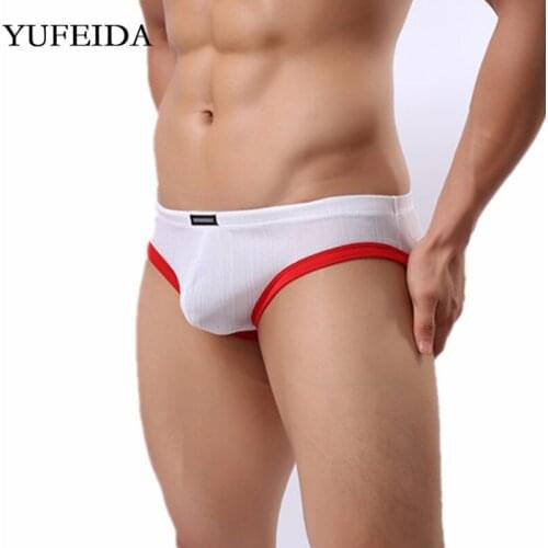 YUFEIDA Mens Thongs U convex Jockstrap Low Waist Underpants Male Gay Sissy Panties Penis Pouch Sexy Mens Underwear G-strings