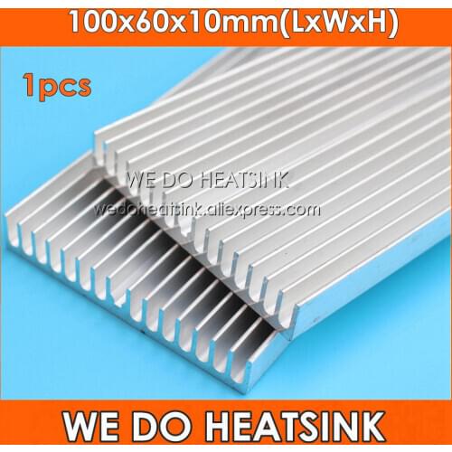 WE DO HEATSINK 100x60x10mm Radiator Aluminum Heatsink Extruded Heat Sink for LED Electronic Integrated Circuit Cooler Cooling