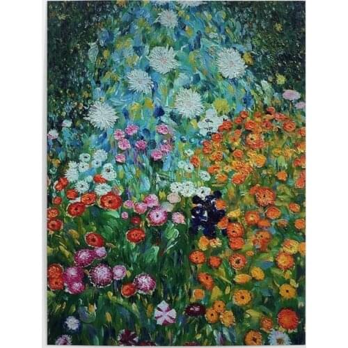 Wall Art Modular Flower Garde Canvas Riot of Colors Pictures Home Decor Painting Gustav Klimt Prints Poster Living Room No Frame