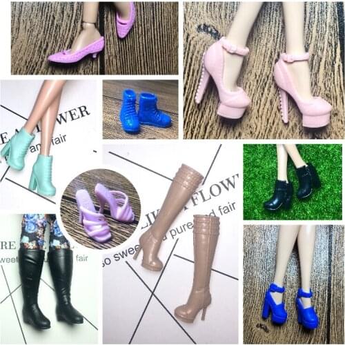 1/6 New Original multiple Colorful Doll Accessories Fashion Sneaker Flat Shoes Genuine Sandals Shoes for Barbie Doll Shoes
