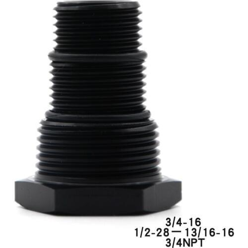 New 1/2-28 to 3/4-16, 13/16-16, 3/4NPT Automotive Threaded Oil Filter Adapter