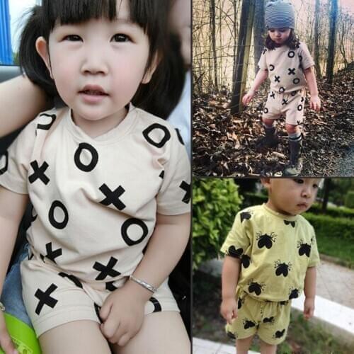 New Fashion Baby Romper Girls Boutique Clothes Newborn Cartoon Pattern and Letter Printed Boy Rompers Summer Overalls Clothes