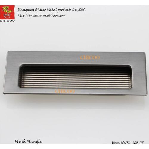 Wholesale 10Pcs 115Mm Lenght Square Flush Recessed Pull Door Handle Hide Cabinet Kitchen Knob