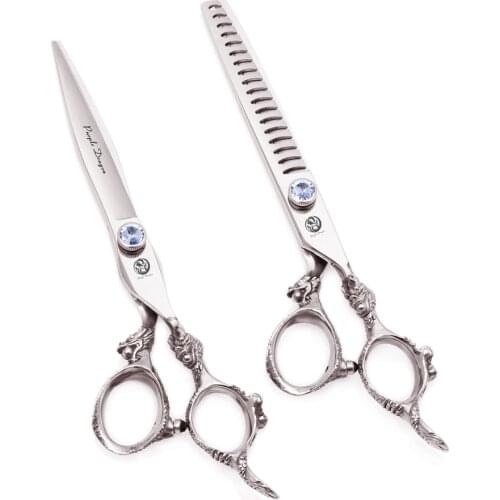 Barber Hair Cutting Scissors 5.5" 6" 7" 7.5" 8" Japan 440C Hairdressing Scissors Professional 62HRC Haircut Thinning Shear 9107