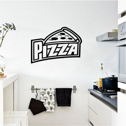 Drop Shipping Pizza Wall Decal Art Vinyl Stickers For Kids Rooms Sticker Mural