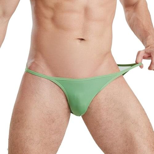 Sexy Underwear Men Transparent Panties Mens Breathable Briefs Male Mesh Low-waist High Fork Underwear