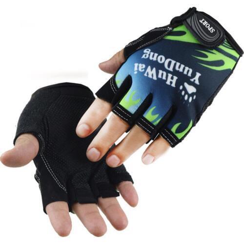 Unisex Bicycle Half Finger Gloves Thin Breathable Non-Slip Sports Summer Outdoor Cycling Fitness Anti Slip Gel Pad Sports Gloves