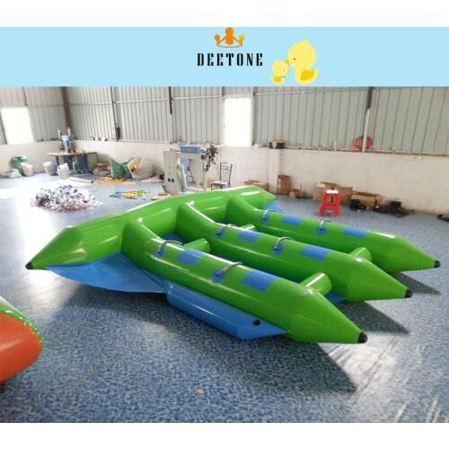 0.9mm PVC inflatable flyfish water boat, free air pump inflatable fly fish boat with factory price