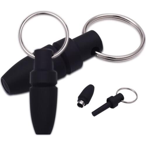 1Pcs Portable Rubber Pocket Cigar Punch Cutter Blade with Key Ring Cigar Accessories Gadgets