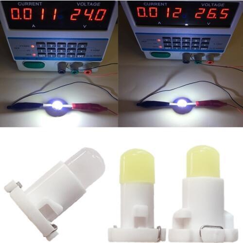 10pcs T3 T4.2 T4.7 Truck lamp LED Interior del coche cúpula tablero Panel bombilla de luz lateral de indicador blanco lámpar 24V