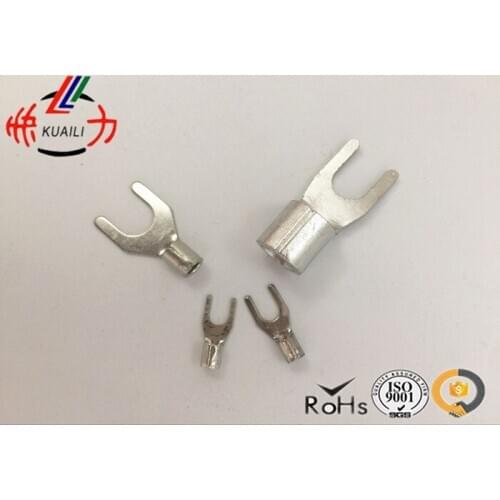 1000PCS Non-insulated Spade Terminal SNBS 2-6