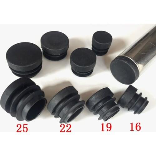 4-20pcs Thicken Round Plastic Blanking End Cap 16 19 22 25mm Chair Table Feet Cap Tube Pipe Insert Plug Decorative Dust Cover