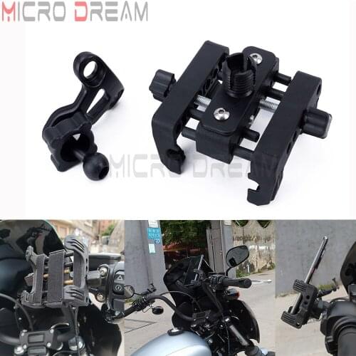 Handlebar Phone Carrier Mount 76000549 for Harley Sportster Dyna Softail Trike Mobile Device Cell Phone GPS Mount Holder Bracket