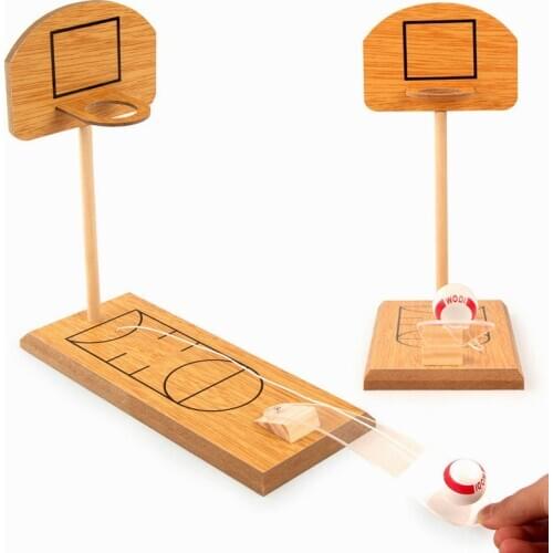 Mini Basketball Wood Table Grownups Toys for Children Educational Desktop Basketball Wooden Block Sports Kids' Floor Game Gift