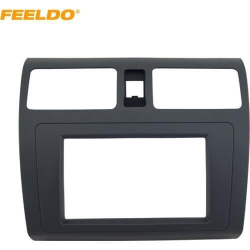 FEELDO Car DVD/CD Radio Stereo Fascia Panel Frame Adaptor Fitting Kit For SUZUKI Swift Black #HQ4396