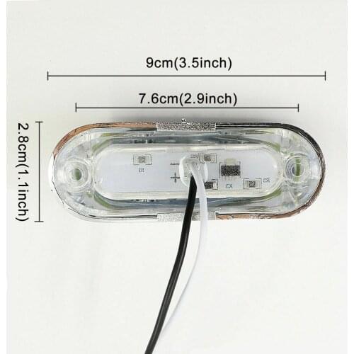 Truck Lights Van Marker 10pcs White 2W With Screws 3.8x1.3x0.78inch Indicators SMD