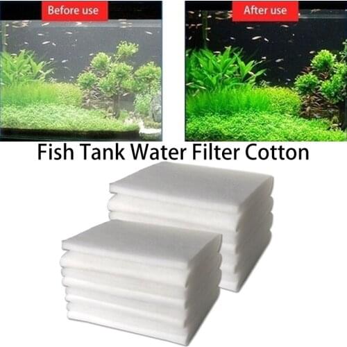 Aquarium Filter Sponge 30cm-60cm White Biochemical Cotton Fish Tank Pond Foam Sponge Filter Aquarium Accessories