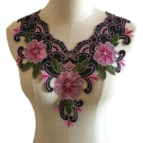 1 piece for sale exquisite embroidery collar decorative corsage lace using DIY supplies to sew ladies top apparel fabrics