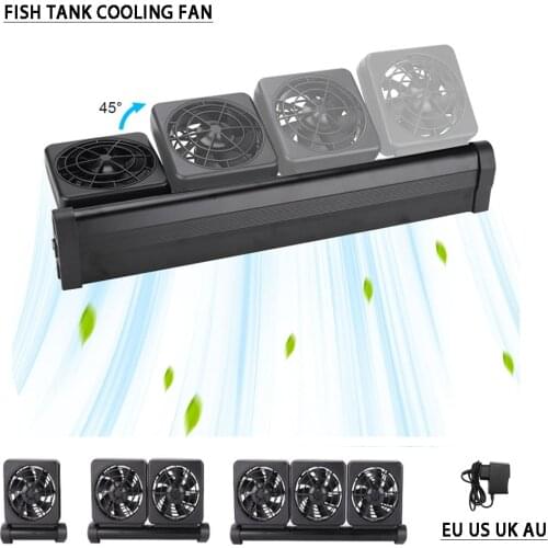 Aquarium 1/2/3/4 Heads Fan, Cooling Fans, Cold Air Cooler, Adjustable Water Cooler and Temperature Control Equipment supplies