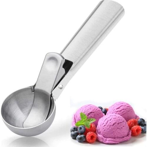 Ice Cream Scoops Stacks Stainless Steel Digger Fruit Non-Stick Spoon Kitchen Tools For Home Cake