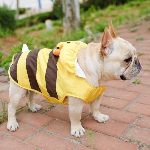 Fashion Pet Dog Raincoat Clothes For Small Large Dog French Bulldog Pug Kawaii Waterproof Clothes Raining Jacket Outdoor Costume