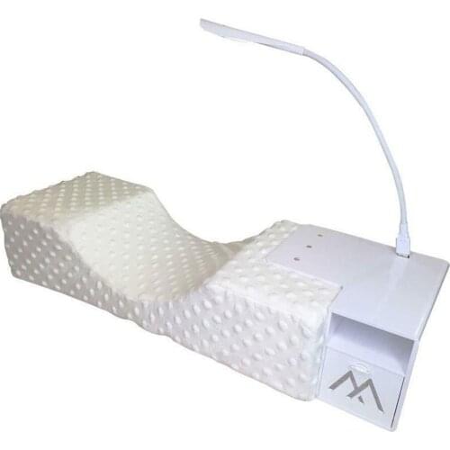 Disinfection Workbench Eyelash Extension Set LED Light Makeup Tool U Shape Pillow USB Powered Acrylic Professional Salon