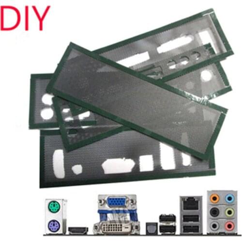 New I/O shield back plate Chassis Bracket of Motherboard Universal DIY Shield backplane PVC PVC Dust Filter For Computer Chassis