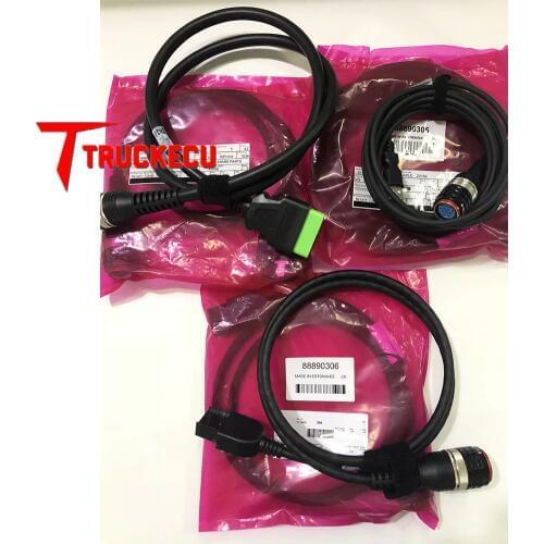 OBD II 16 pin+8 pin+usb cable For VOLVO truck excavator diagnostic tool for volvo vocom 88890300 for volvo vocom II 88890400