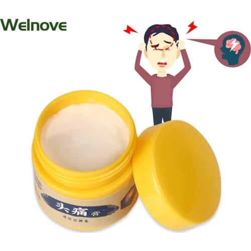 20g Headache Cream Refreshing Head Treatment Head Nerve Pain Herbal Medical Plaster Dizziness Relief Massage Ointment