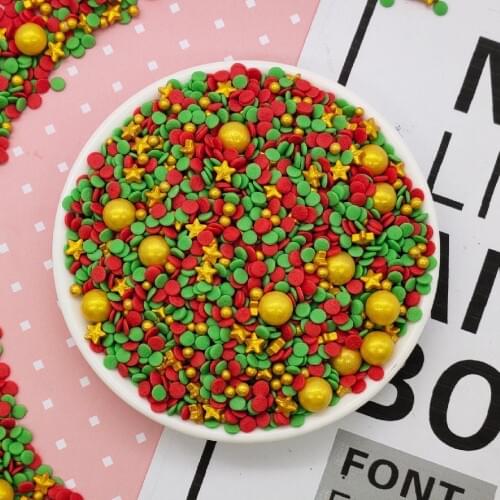 Edible Sprinkles For Cake Gold Red Green Beads Pearl Sugar Ball Christmas Fondant Diy Baking Candy Wedding Cake Decoration