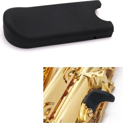 Silica gel Saxophone Black Thumb Rest Saver Cushion Pad Finger Protector Comfortable for Alto Tenor Soprano Saxophones