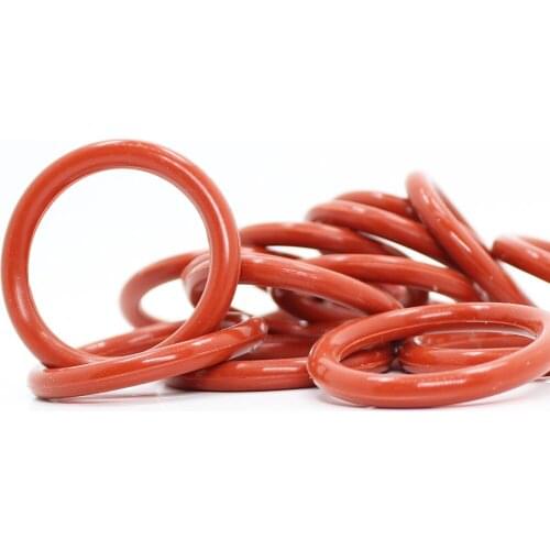 CS1mm Silicone O RING OD 21/22/23/24/25/26/27*1 mm 100PCS O-Ring VMQ Gasket seal Thickness 1mm ORing White Red Rubber
