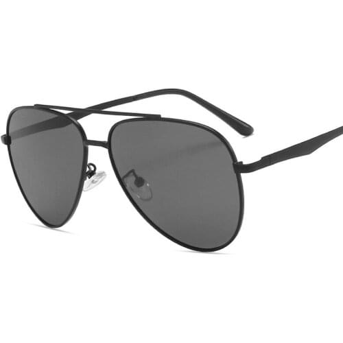 Seemfly 2021 New Men Fashion Double Beam Polarized Sunglasses Driver Driving Sunglasses Polarized Flat Mirror Eyewear UV400