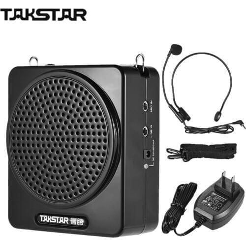 TAKSTAR E188 Rechargeable Portable Digital Voice Amplifier Amp with Headworn Microphone LINE Input for Tour Guides Teachers